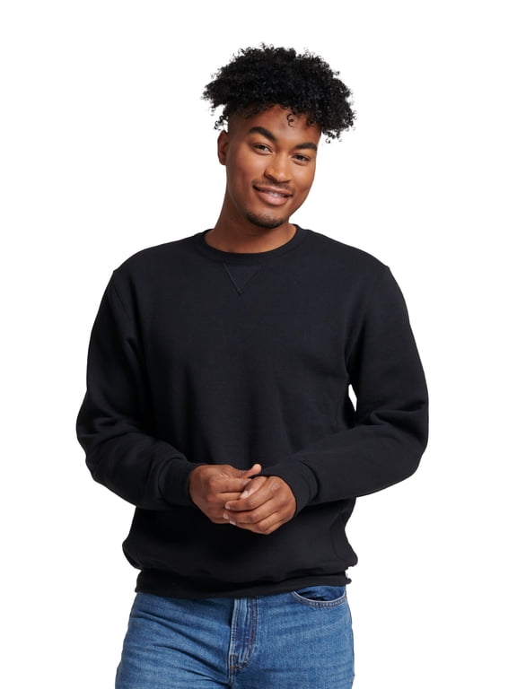 Men's Dri-Power Fleece Crewneck Sweatshirts - Moisture Wicking, Mid-Weight Cotton Blend, Sizes S-4XL