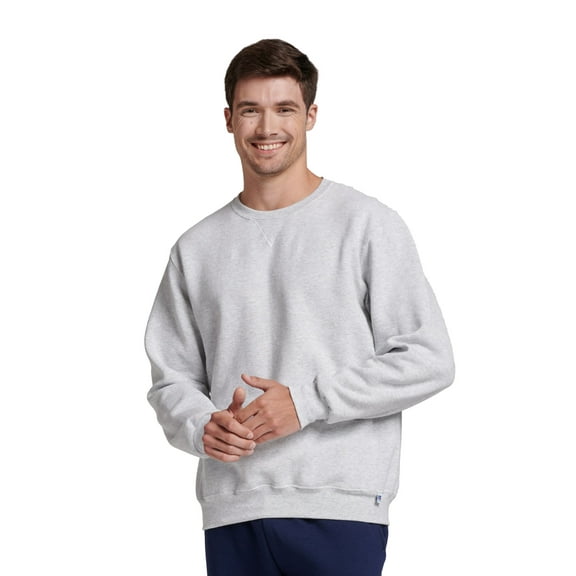 Russell Athletic Men's Dri-Power Fleece Crewneck Sweatshirts - Moisture Wicking, Mid-Weight Cotton Blend, Sizes S-4XL