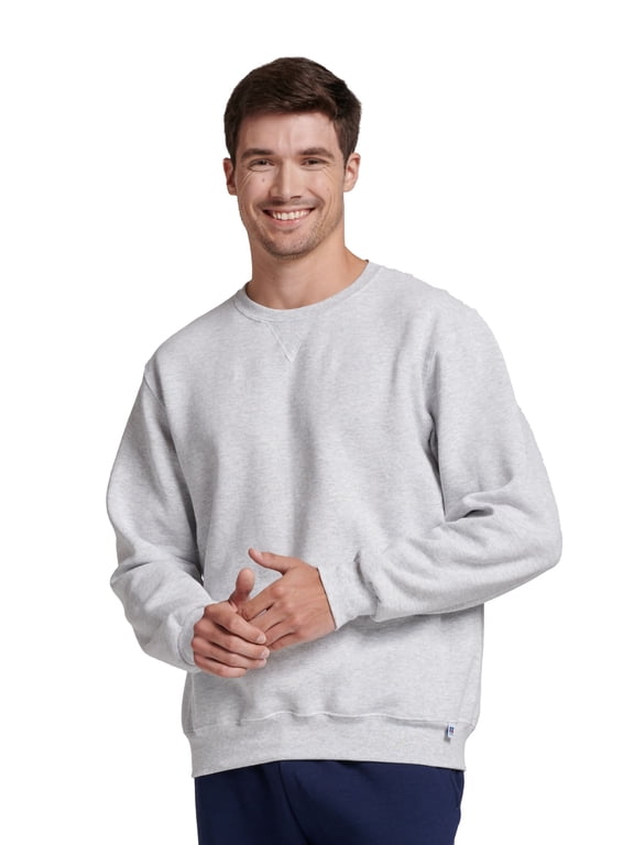 Men's Dri-Power Fleece Crewneck Sweatshirts - Moisture Wicking, Mid-Weight Cotton Blend, Sizes S-4XL