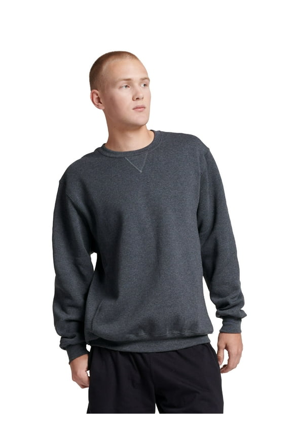Men's Dri-Power Fleece Crewneck Sweatshirts - Moisture Wicking, Mid-Weight Cotton Blend, Sizes S-4XL