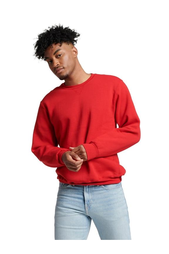 Men's Dri-Power Fleece Crewneck Sweatshirts - Moisture Wicking, Mid-Weight Cotton Blend, Sizes S-4XL