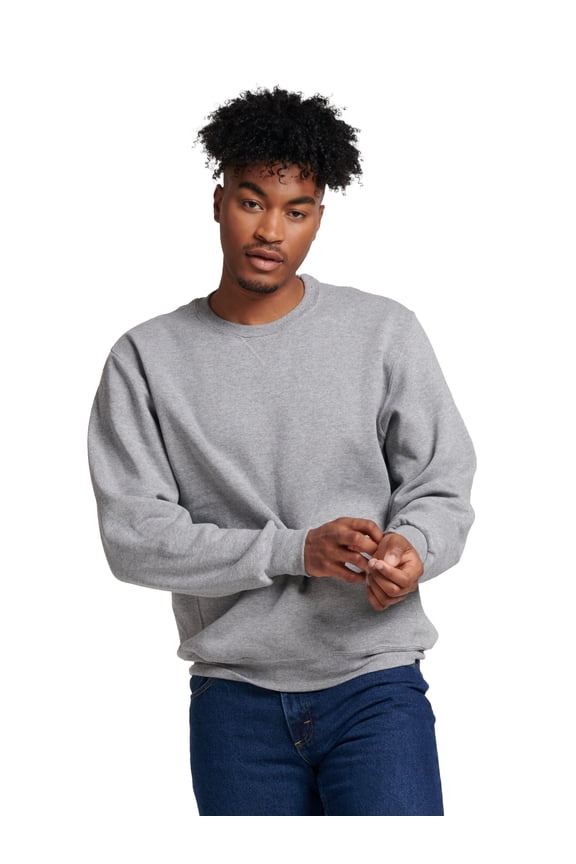 Men's Dri-Power Fleece Crewneck Sweatshirts - Moisture Wicking, Mid-Weight Cotton Blend, Sizes S-4XL
