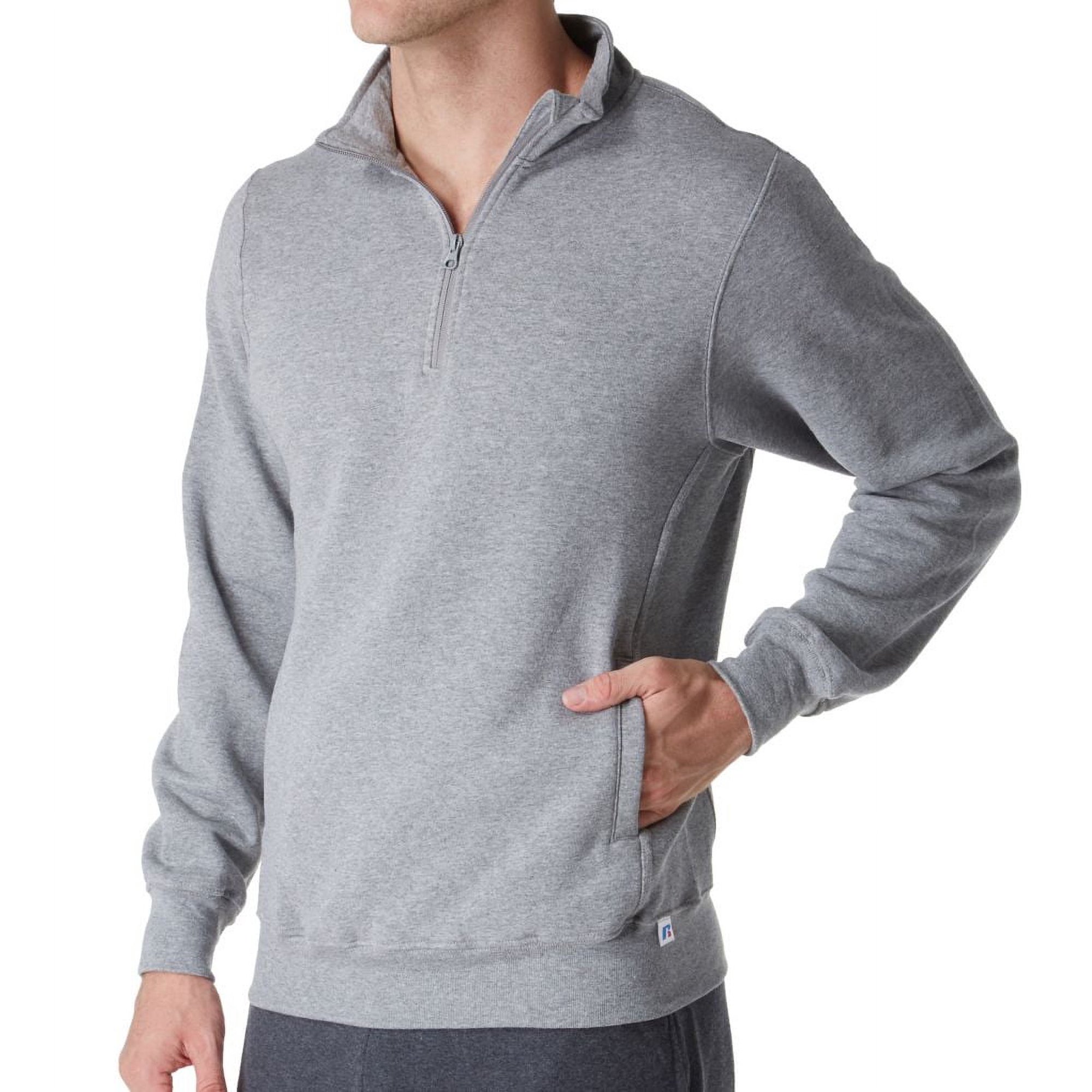 Russell Athletic Men's Dri-Power Fleece Quarter Zip Pullover(Men's), 1 Pack  - Walmart.com
