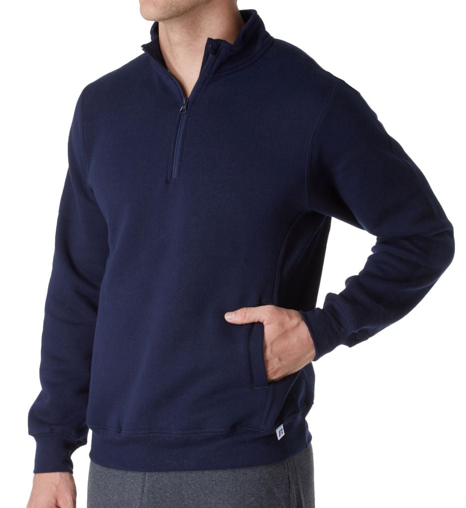 Russell Athletic Men's Dri-Power Fleece Quarter Zip Pullover(Men's), 1 Pack  - Walmart.com