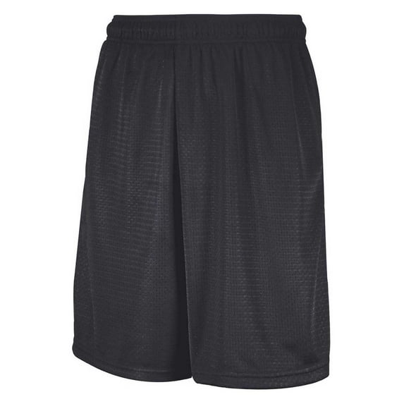 Russell Athletic Mesh Moisture-Wicking Shorts with Pockets - Stealth Gray (M)