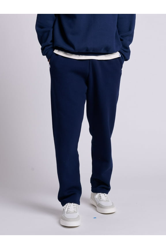 Men's and Big Men's Dri-Power Fleece Open Bottom Sweatpants, Moisture Wicking, Mid-Weight Cotton Blend, Sizes S-4XL
