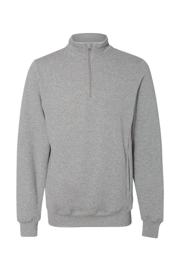 Men's Dri Power Quater-Zip Cadet Collar Sweatshirt, Style 1Z4HBM
