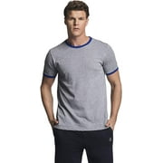 RUSSELL ATHLETIC Men's Essential Dri-Power Ringer T-Shirt with 30+ UPF
