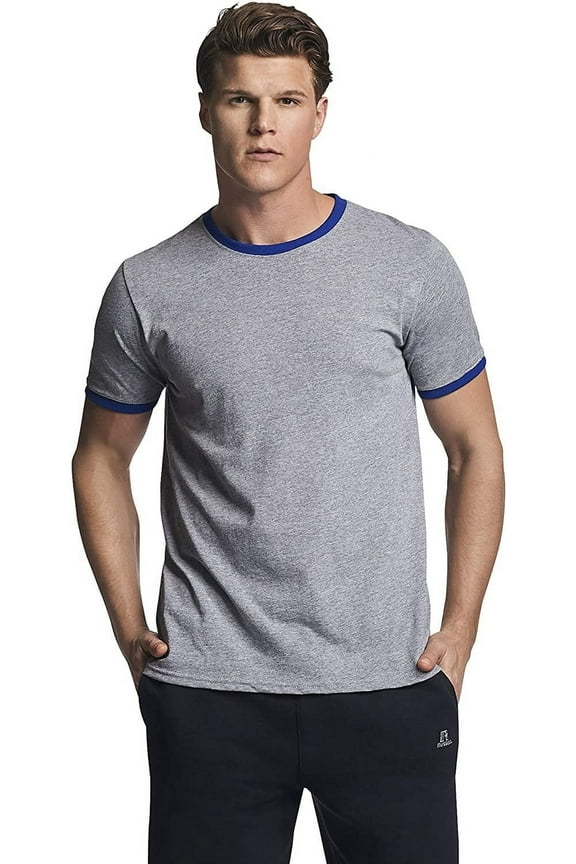 Men's Essential Dri-Power Ringer T-Shirt with 30+ UPF