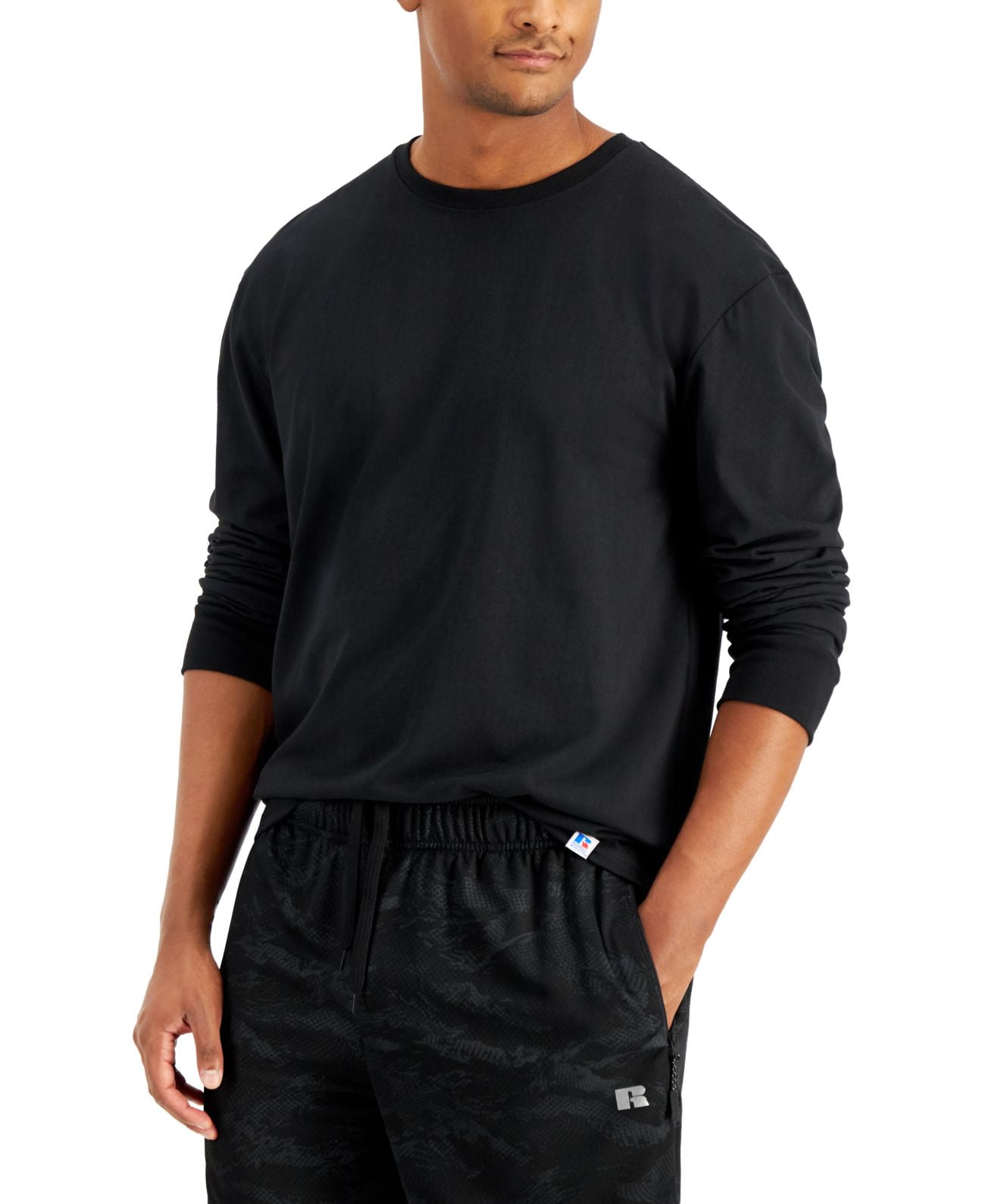 Hanes Men's Essentials Long Sleeve T-shirt Value Pack (4-pack