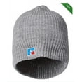 thumbnail image 1 of Russell Athletic Men's Fold Beanie Hat with Logo, Grey Heather, One Size, 1 of 3