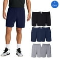 thumbnail image 1 of Russell Athletic Men's Jersey Shorts with Pockets, Relaxed Fit, Assorted 6 Pack Cotton Workout Shorts, L, 1 of 5