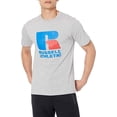 thumbnail image 1 of Russell Athletic Men’s LOGO Short Sleeve T-Shirt, Gray Large, 1 of 2