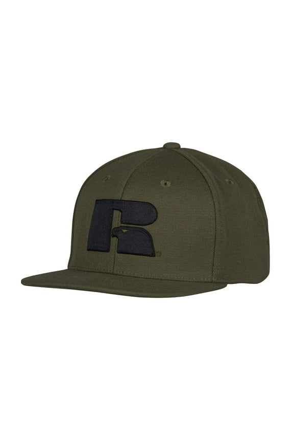 Men's Logo Snapback Cap One Size Olive Green Black