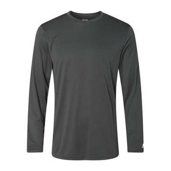 Russell Athletic Men's Long Sleeve Performance Tee, Stealth, 3X-Large
