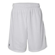 Russell Athletic Mens Mesh Short with Pockets, White, X-Large