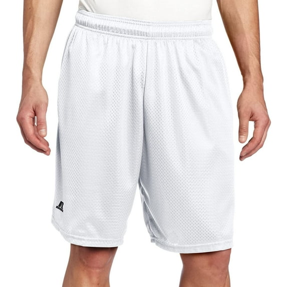 Russell Athletic Men's Mesh Short with Pockets, White, XX-Large