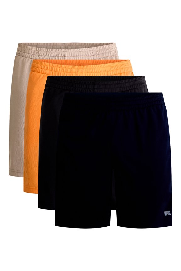 Men's Mesh Shorts, 8” Inseam, 4-Pack, Sizes S-2XL