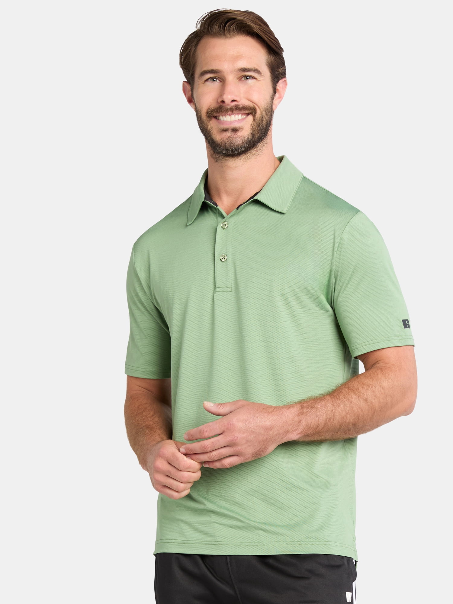 Russell Athletic Men's Performance Polo Shirt with Short Sleeves, Sizes S-2XL