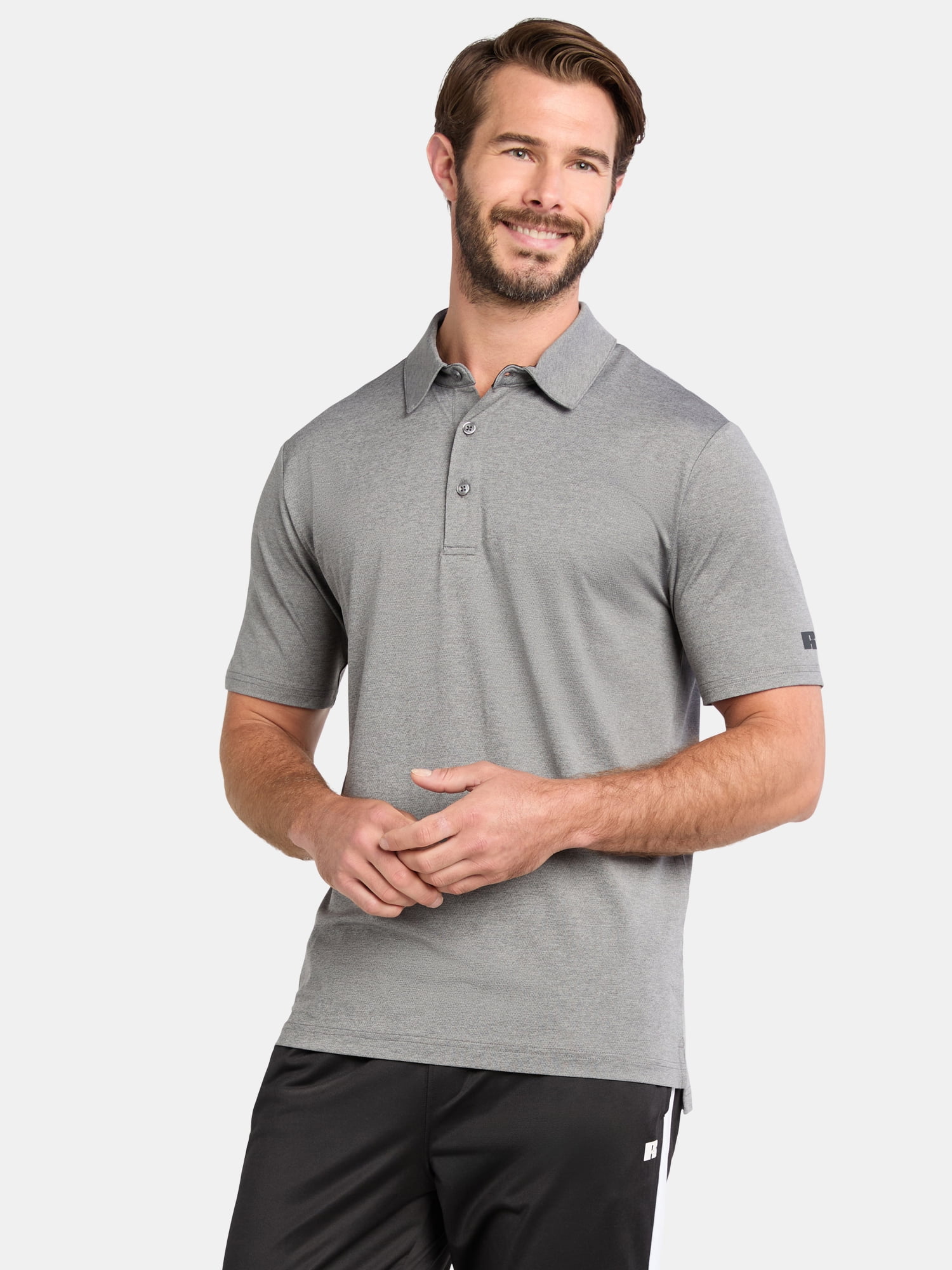 Russell Athletic Men's Performance Polo Shirt with Short Sleeves, Sizes S-2XL
