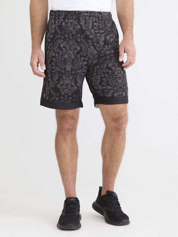 Men's Printed Basketball Shorts, 8" Inseam, Sizes S-2XL