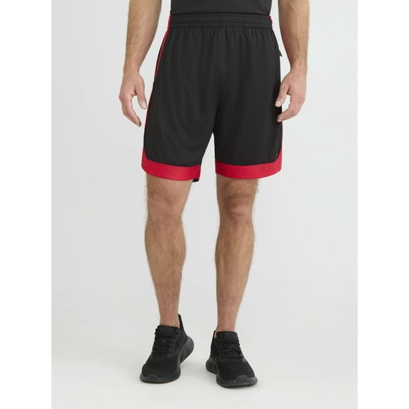 Russell Athletic Men's Colorblock Basketball Shorts, 8" Inseam, Sizes S-2XL