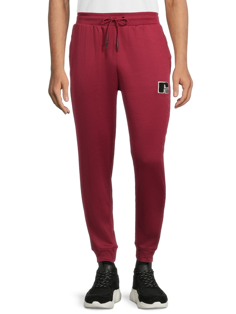 【GROOVE RHYME】 JERSEY RUSSELL LOGO TAPE SET TRAINING PANTS Russell Athletic Men's Varsity Jogger Pants, Sizes S-XL