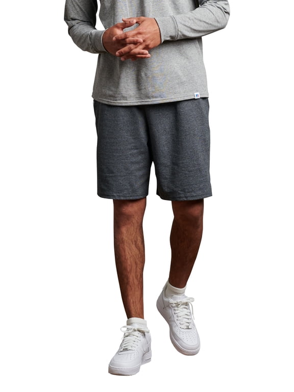 Men's and Big Men's 9-10" Cotton Shorts with Pockets and Adjustable Waist, Sizes S-4XL