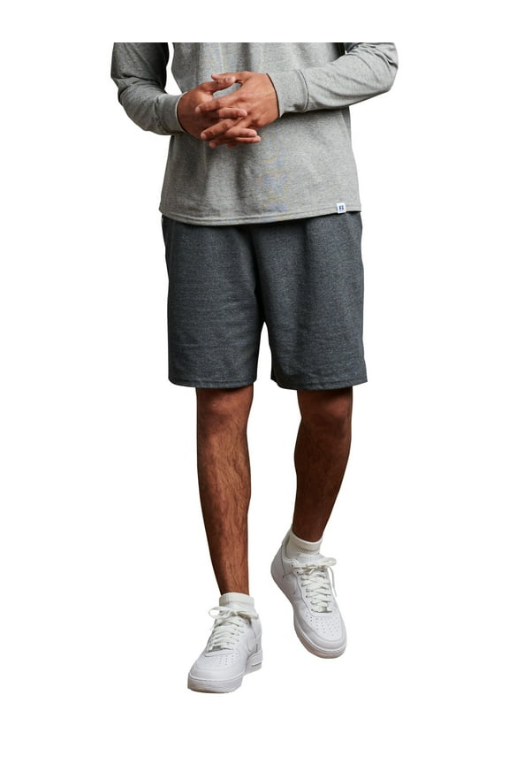 Men's and Big Men's 9-10" Cotton Shorts with Pockets and Adjustable Waist, Sizes S-4XL