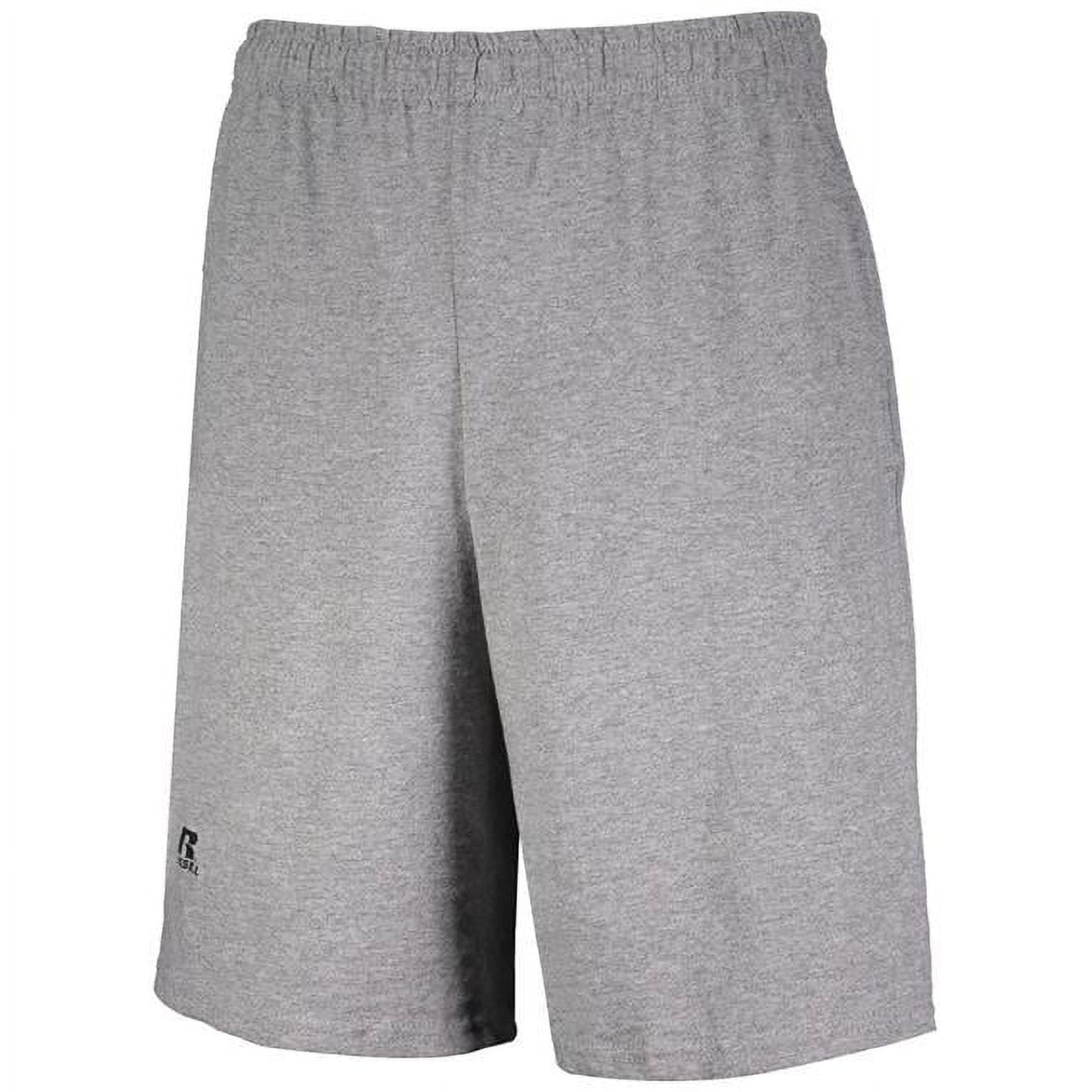 Russell Athletic Men's and Big Men's Basic Cotton Pocket Shorts ...