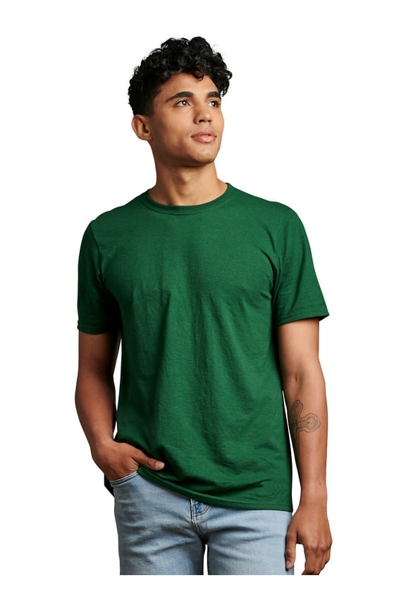 Men's Dri-Power Cotton Performance Short Sleeve T-Shirts with Moisture Wicking, Sizes S-4XL