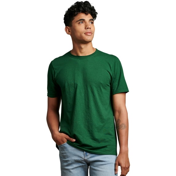 Russell Athletic Men's Dri-Power Cotton Performance Short Sleeve T-Shirts with Moisture Wicking, Sizes S-4XL