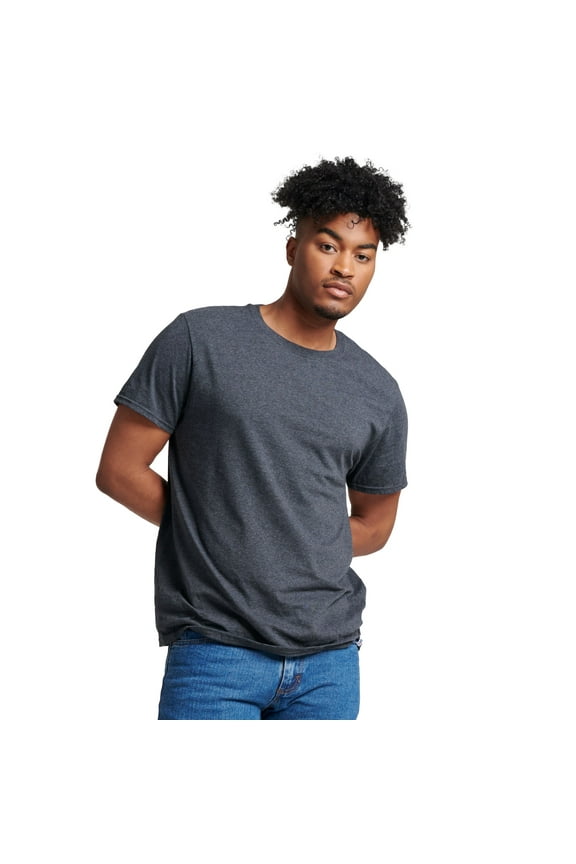 Men's Dri-Power Cotton Performance Short Sleeve T-Shirts with Moisture Wicking, Sizes S-4XL