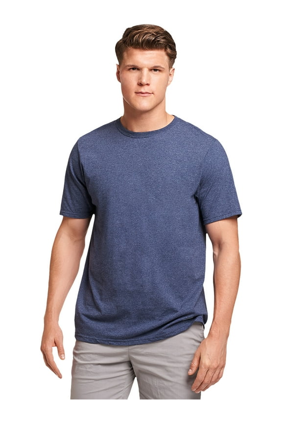 Men's Dri-Power Cotton Performance Short Sleeve T-Shirts with Moisture Wicking, Sizes S-4XL