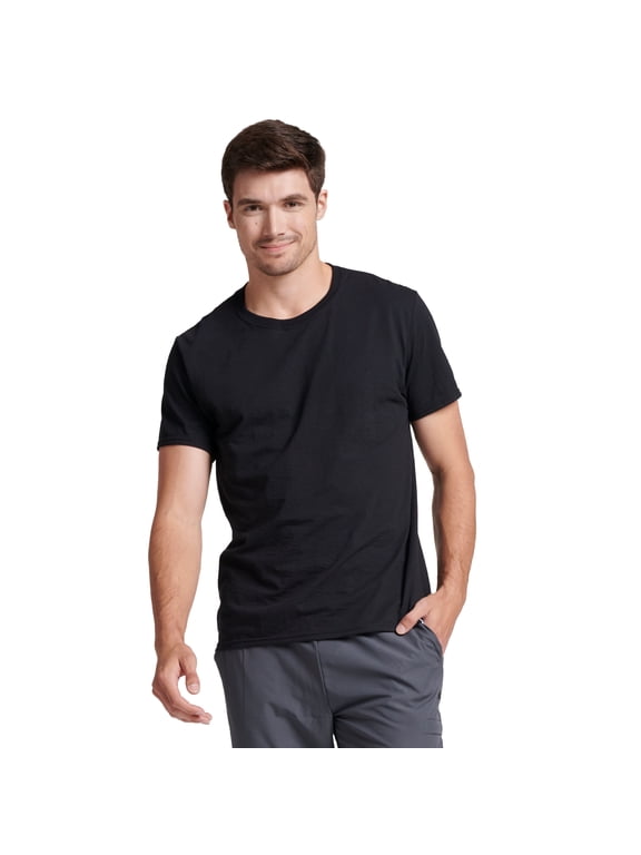 Men's Dri-Power Cotton Performance Short Sleeve T-Shirts with Moisture Wicking, Sizes S-4XL