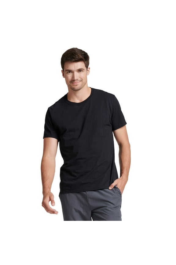Men's Dri-Power Cotton Performance Short Sleeve T-Shirts with Moisture Wicking, Sizes S-4XL