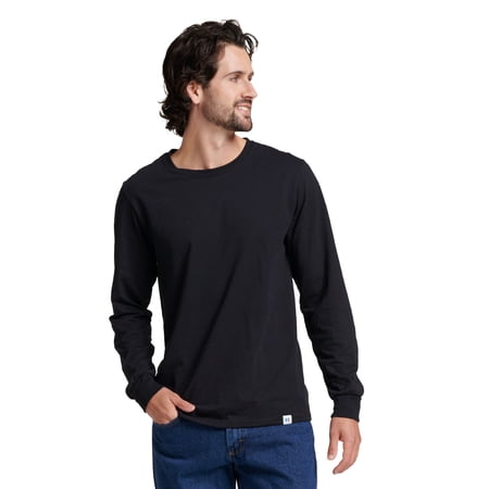Russell Athletic Men's Dri-Power Cotton Performance Long Sleeve T-Shirt with Moisture Wicking, Sizes S-4XL