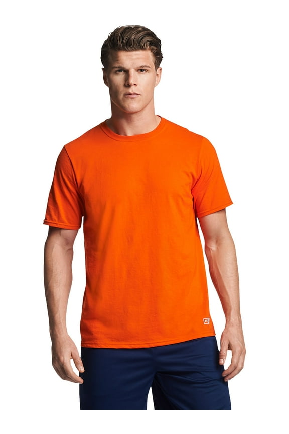Men's Dri-Power Cotton Performance Short Sleeve T-Shirts with Moisture Wicking, Sizes S-4XL