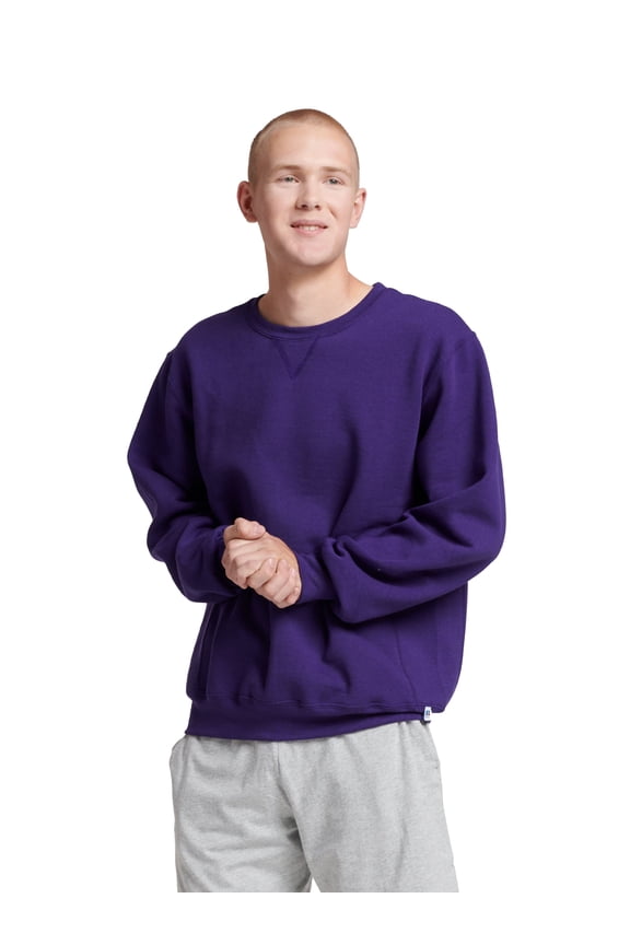Men's Dri-Power Fleece Crewneck Sweatshirts - Moisture Wicking, Mid-Weight Cotton Blend, Sizes S-4XL