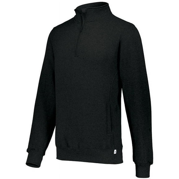 Russell Athletic Men's and Big Men's Dri-Power Fleece Quarter Zip Pullover, Moisture Wicking, Mid-Weight Cotton Blend, Sizes S-3XL