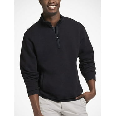 Russell Athletic Men's and Big Men's Dri-Power Fleece Quarter Zip Pullover, Moisture Wicking, Mid-Weight Cotton Blend, Sizes S-3XL