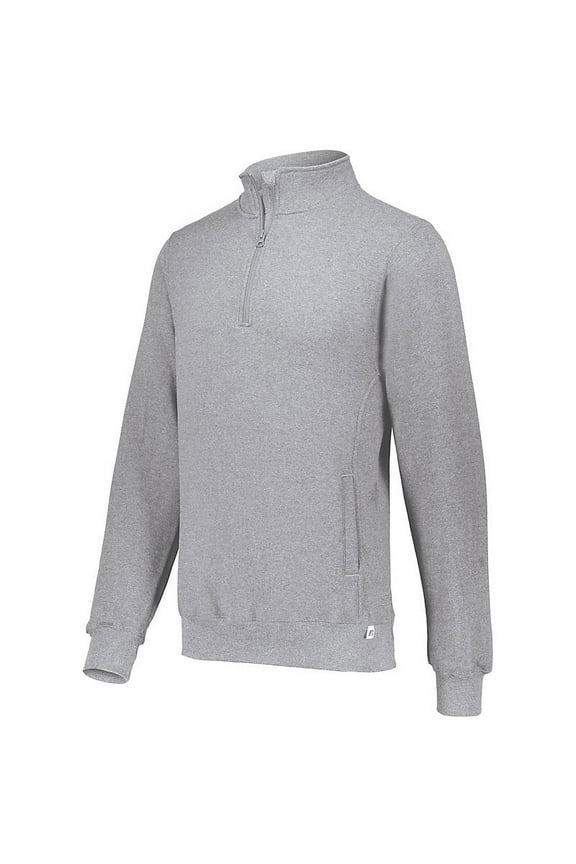 Men's and Big Men's Dri-Power Fleece Quarter Zip Pullover, Moisture Wicking, Mid-Weight Cotton Blend, Sizes S-3XL