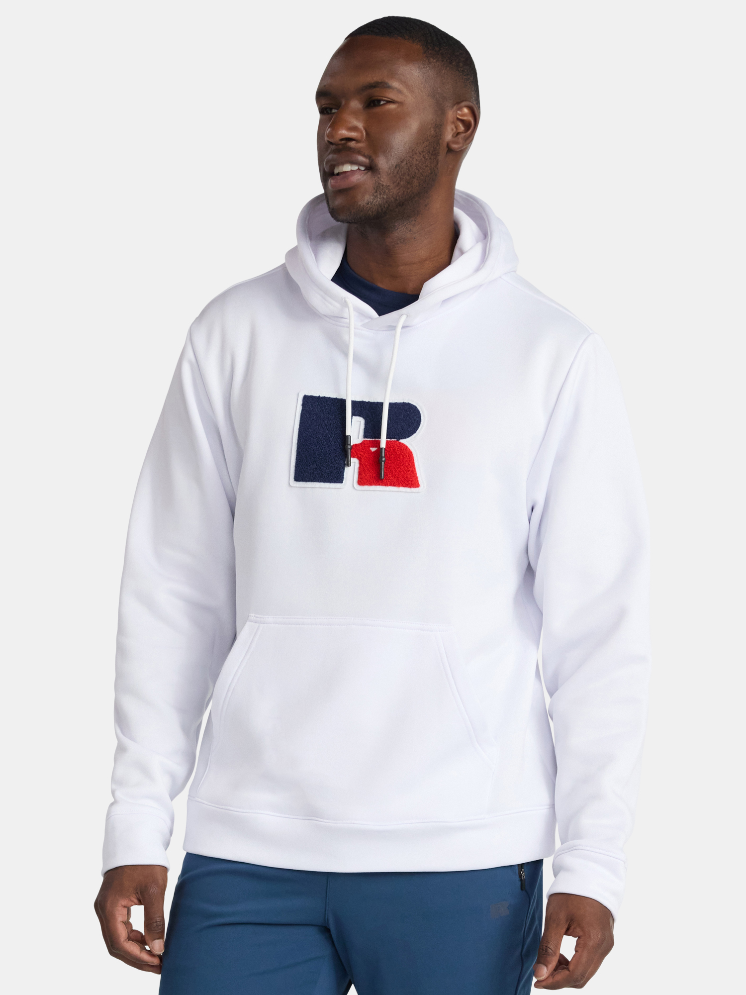 Russell Athletic Mens Chenille Patch Pullover Hoodie Sizes S 2XL: What Stands Out on Walmart