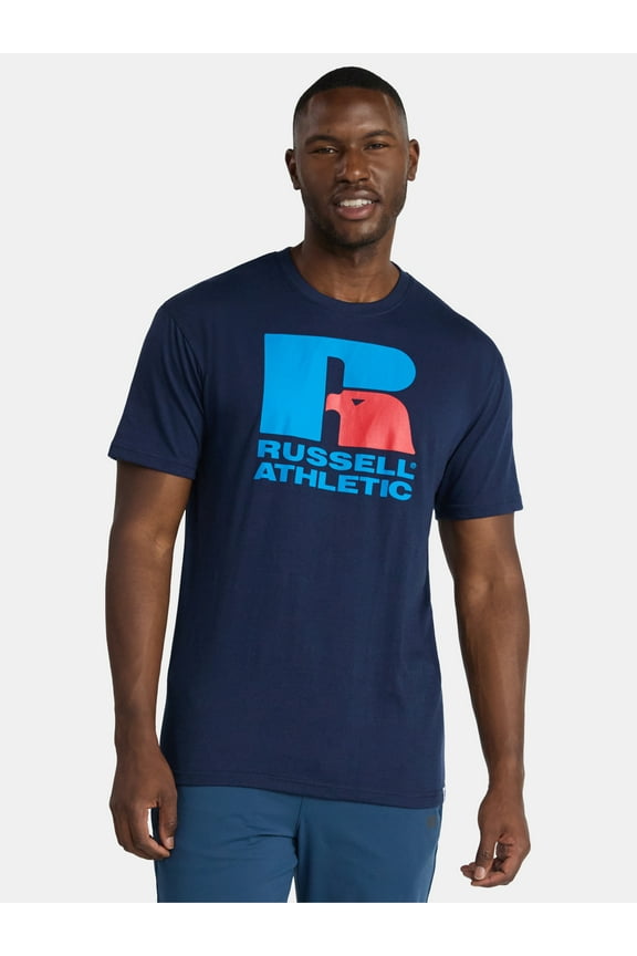 Men's Logo Graphic Tee with Short Sleeves, Sizes S-2XL