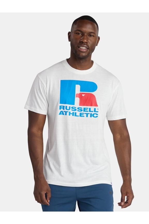 Men's Logo Graphic Tee with Short Sleeves, Sizes S-2XL