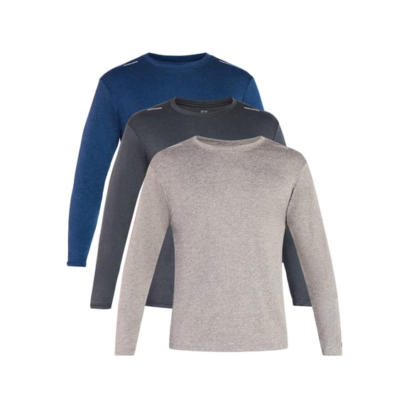 Russell Athletic Men’s Runner Tech Tee with Long Sleeves, 3-Pack, Sizes S-2XL