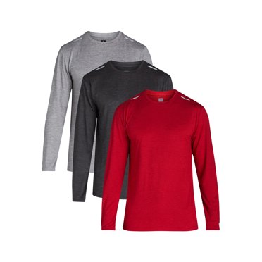 4 Pack: Men's Compression Top Long Sleeve Shirt Base Layer Active