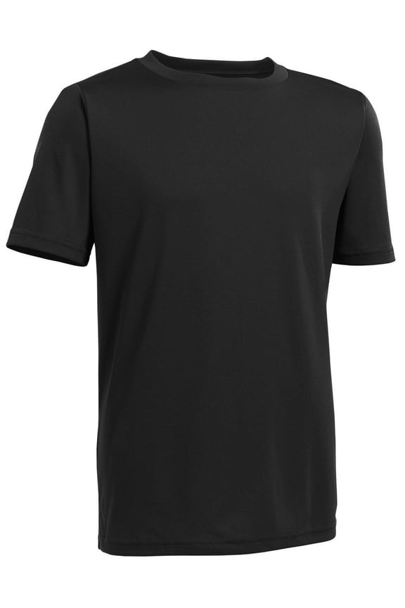 Athletic Youth Core Performance Short Sleeve T-Shirt - Black, L