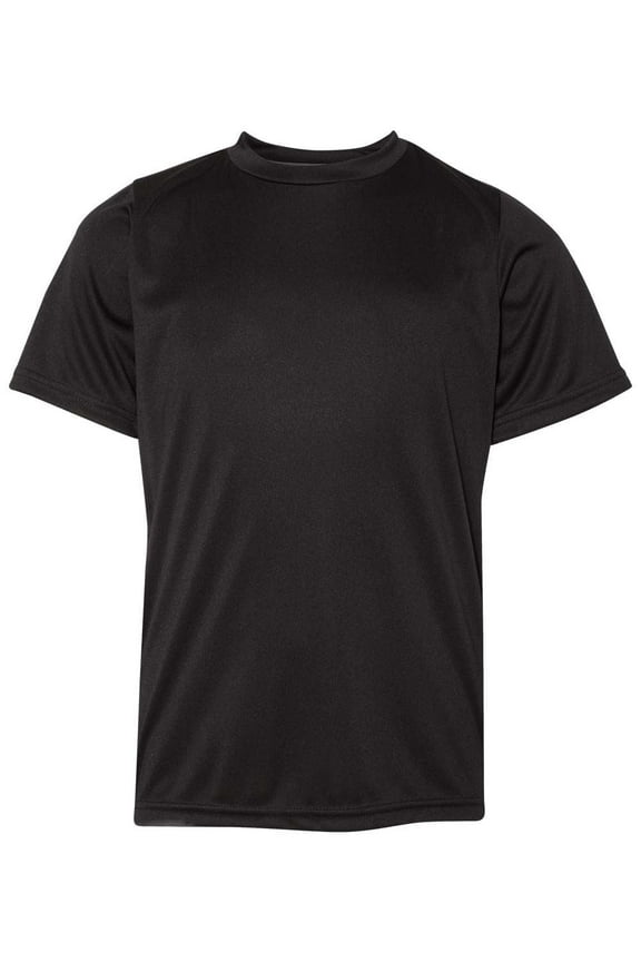 Youth Core Performance Short Sleeve T-Shirt - Black, M