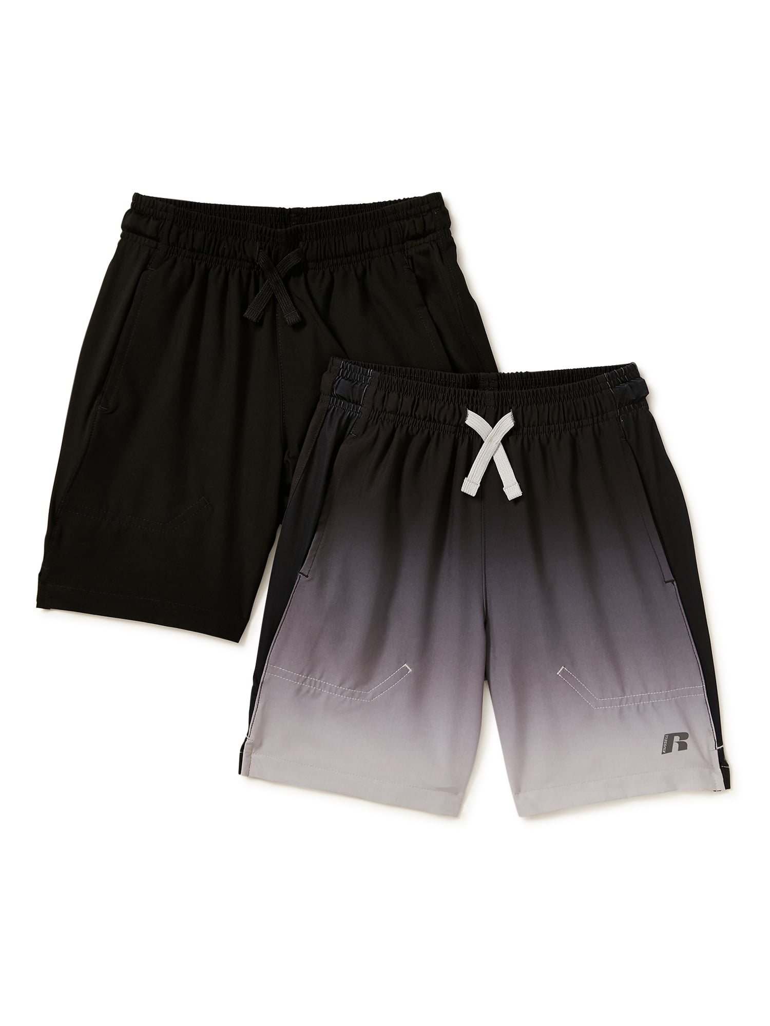 Russell Boys' Athletic Performance Shorts, 2-Pack, Sizes 4-18 & Husky 